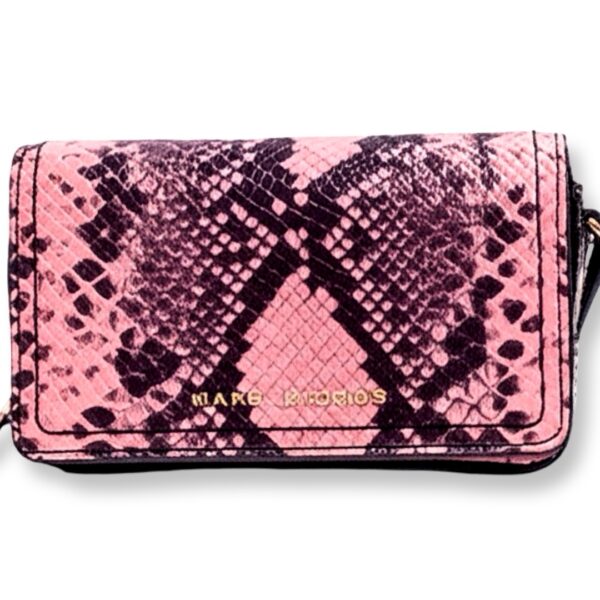 Marc Jacobs | תיק צד קטן נחש ורוד/שחור מארק ג’ייקובס