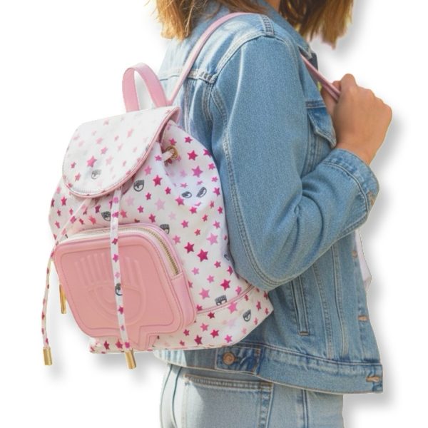 Chiara Ferragni | תיק גב בהדפס כוכבים קיארה פראני