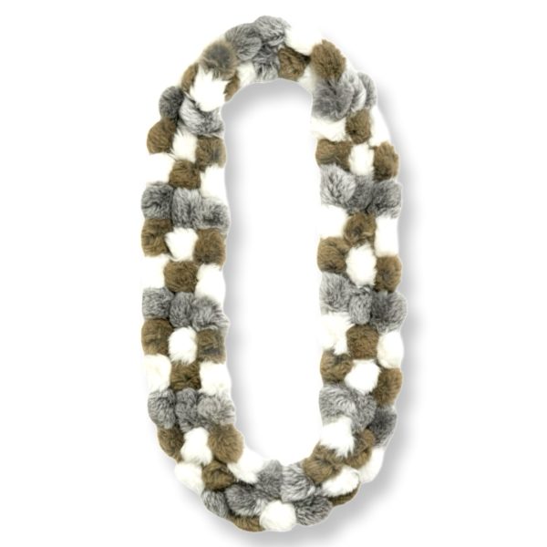 Marcus Adler New York | צעיף פונפונים פרווה מרקוס אדלר