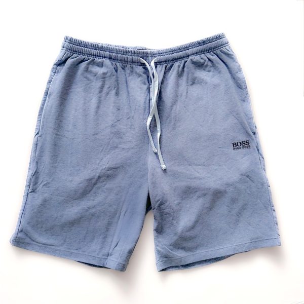 Hugo Boss | מכנסיים קצרים מכותנה עם לוגו הוגו בוס