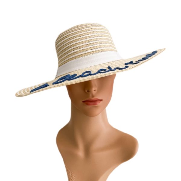 August Hat | כובע קש/לבן אוגוסט הט