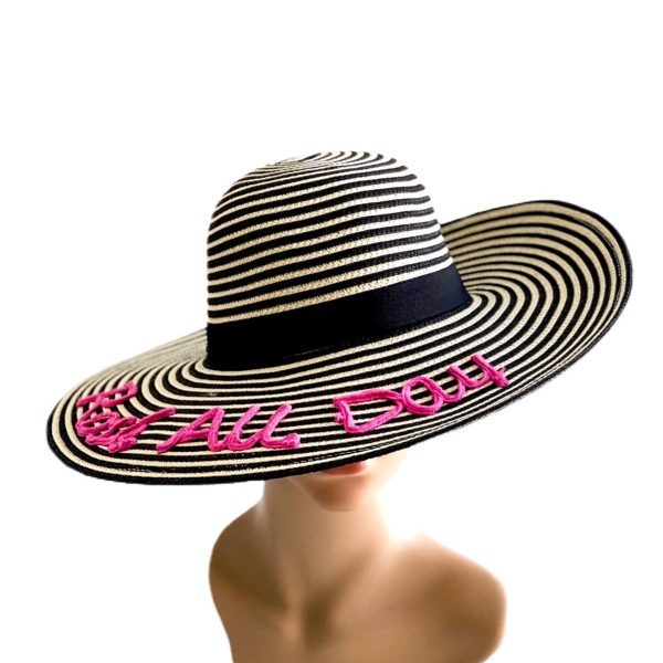 August Hat | כובע קש/שחור אוגוסט הט
