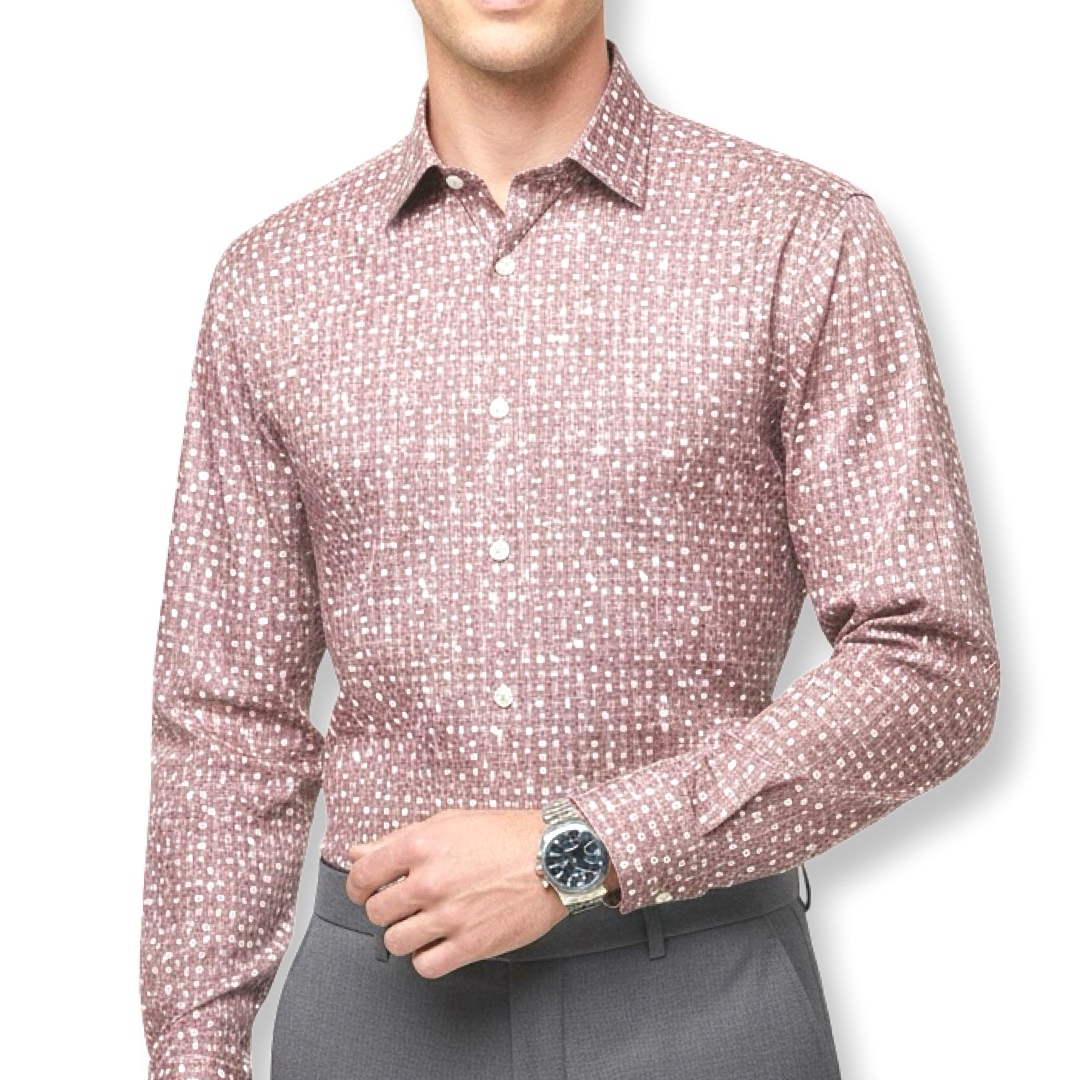 DKNY-Donna Karan | חולצה מכופתרת אבסטרקטית דונה קארן