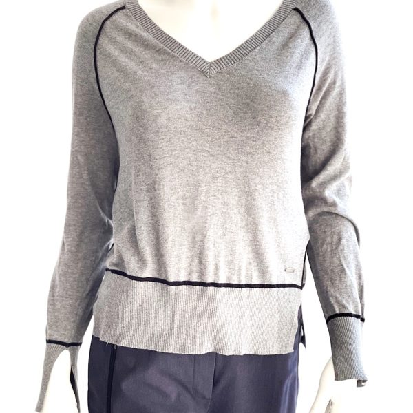 Armani Exchange | סוודר אפור ארמני אקסצ’יינג