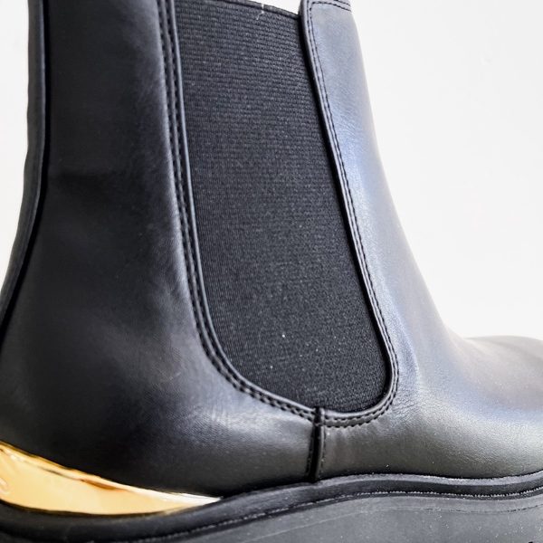 Guess | מגפי פלטפורמה שחור לוגו גס