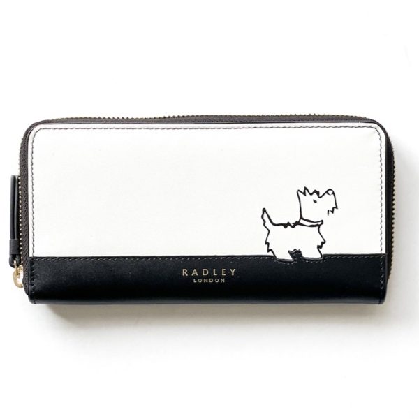 Radley London | ארנק לבן/שחור רדלי לונדון