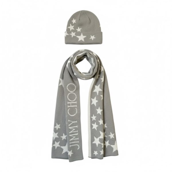 Jimmy Choo | סט כובע וצעיף אופנתי ג'ימי צ'ו