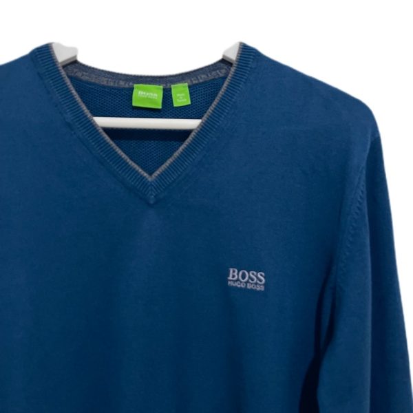 Hugo Boss | סוודר כחול/טורקיז הוגו בוס