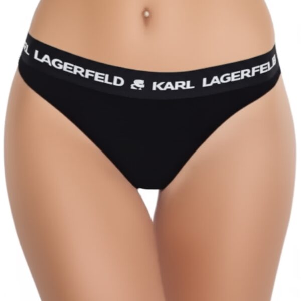 Karl Lagerfeld | תחתון חוטיני שחור קרל לגרפלד