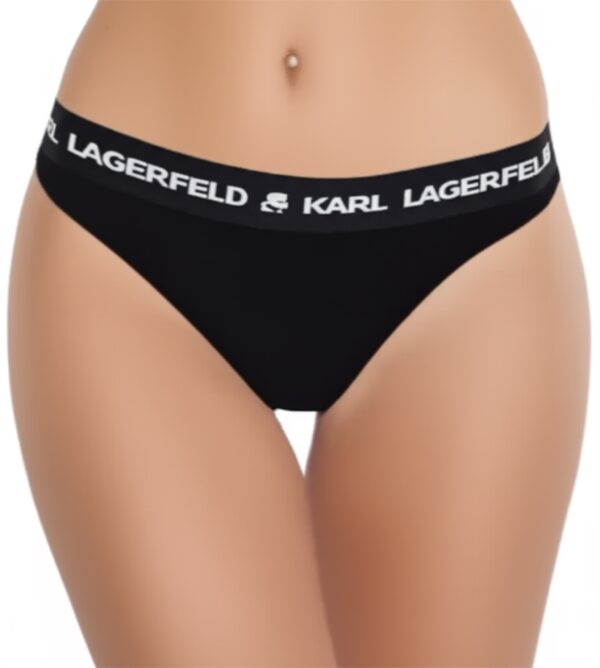 Karl Lagerfeld | תחתון חוטיני שחור קרל לגרפלד