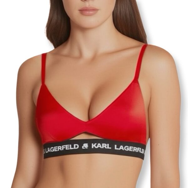 Karl Lagerfeld | חזיית טופ לוגו אדומה קרל לגרפלד