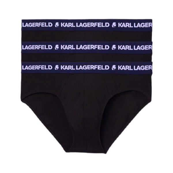 Karl Lagerfeld | מארז 3 תחתוני צבע כחול קרל לגרפלד