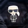 Karl Lagerfeld | חלוק מגבת יוניסקס יוקרתי שחור קרל לגרפלד