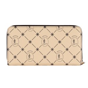 Trussardi | ארנק לוגו בז׳ גדול טרוסארדי