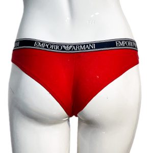 Emporio Armani | תחתון ברזילאי כותנה נמתחת אדום אימפוריו ארמני