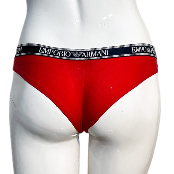 Emporio Armani | תחתון ברזילאי כותנה נמתחת אדום אימפוריו ארמני