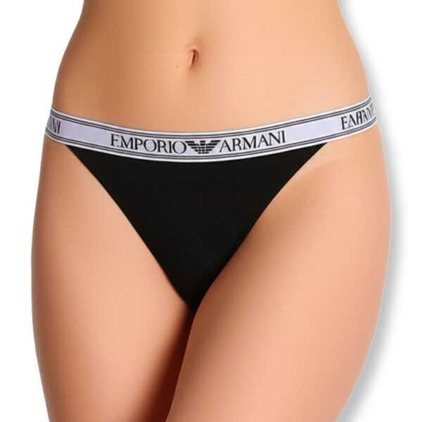 Emporio Armani | תחתון חוטיני שחור אימפוריו ארמני