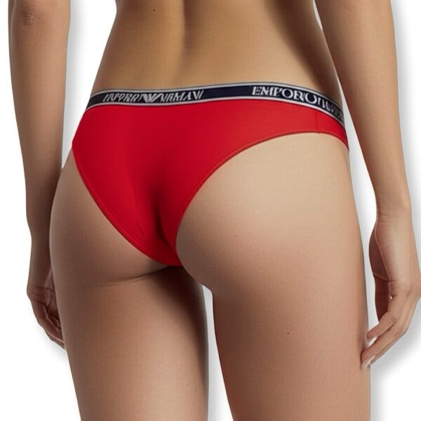 Emporio Armani | תחתון ברזילאי כותנה נמתחת אדום אימפוריו ארמני