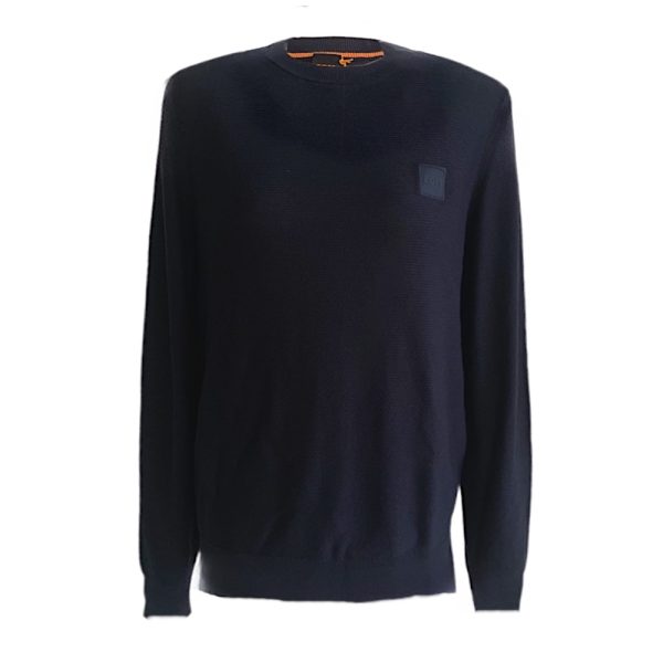 Hugo Boss | סריג מודרני דק כחול הוגו בוס