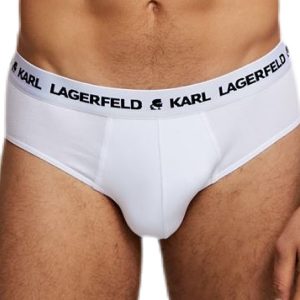 Karl Lagerfeld | מארז 3 תחתוני צבע לבן קרל לגרפלד