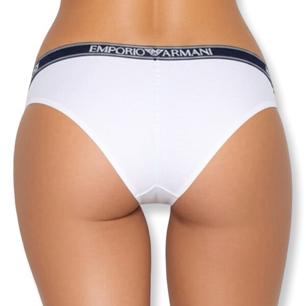 Emporio Armani | תחתון ברזילאי כותנה נמתחת לבן אימפוריו ארמני