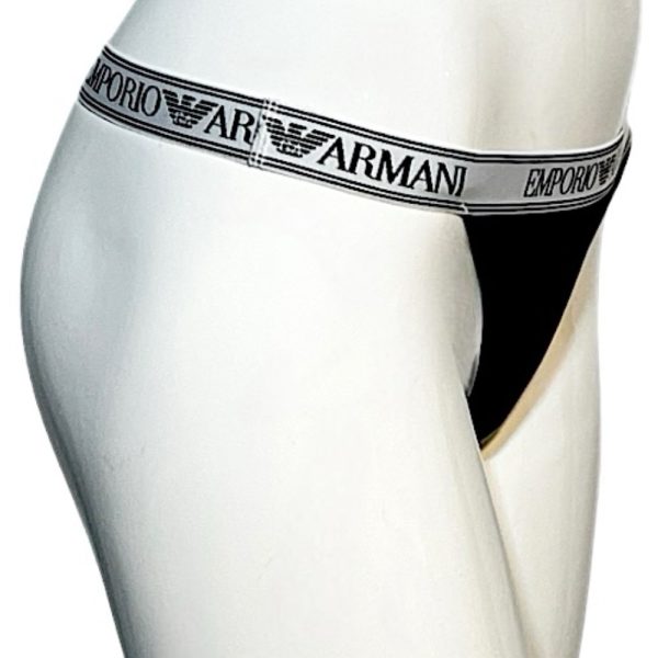 Emporio Armani | תחתון חוטיני שחור אימפוריו ארמני