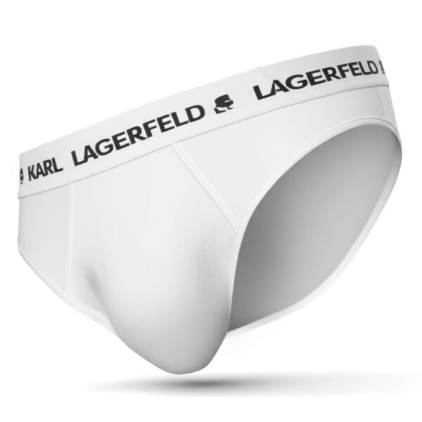 Karl Lagerfeld | מארז 3 תחתוני צבע לבן קרל לגרפלד