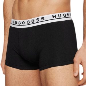 Hugo Boss | מארז 5 תחתוני בוקסר לוגו שחור/לבן הוגו בוס