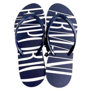 Emporio Armani | כפכפי אצבע אותיות כחול אימפוריו ארמני