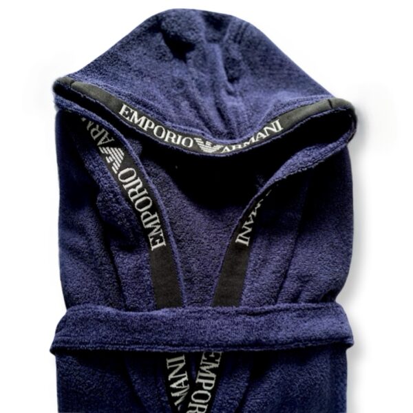 Emporio Armani | חלוק מגבת יוקרתי כחול אימפוריו ארמני