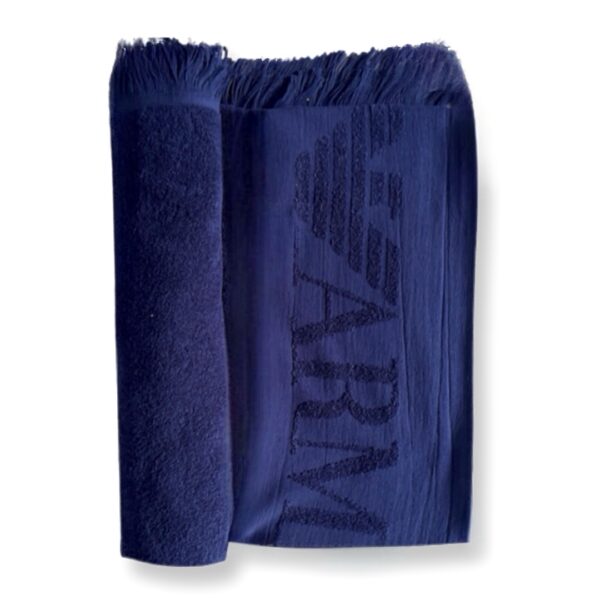 Emporio Armani | מגבת לוגו כחולה אימפוריו ארמני