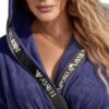 Emporio Armani | חלוק מגבת יוקרתי כחול אימפוריו ארמני