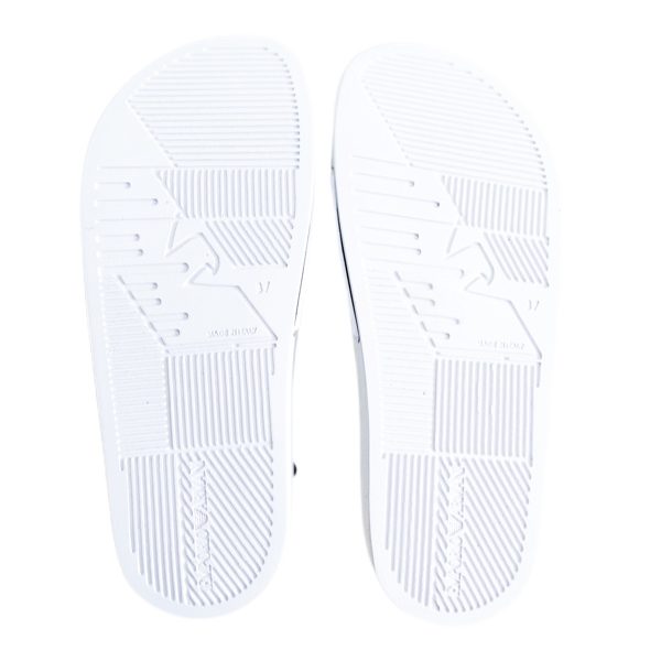 Emporio Armani | כפכפי סלייד לוגו לבנים אימפוריו ארמני