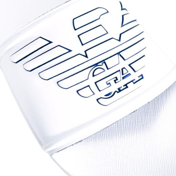 Emporio Armani | כפכפי סלייד לוגו לבנים אימפוריו ארמני