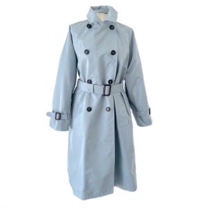 Max Mara Weekend| מעיל טרנץ' יוקרתי תכלת מקס מארה ויקאנד