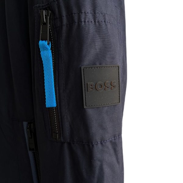 Hugo Boss | מעיל בומבר דק כחול הוגו בוס