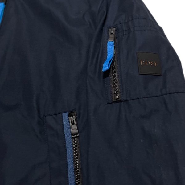 Hugo Boss | מעיל בומבר דק כחול הוגו בוס