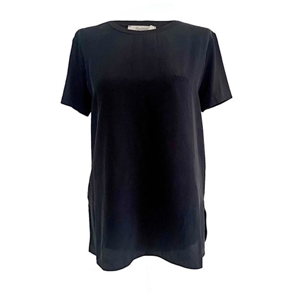Max Mara Leisure | חולצת משי שחורה מקס מארה לייז׳ר