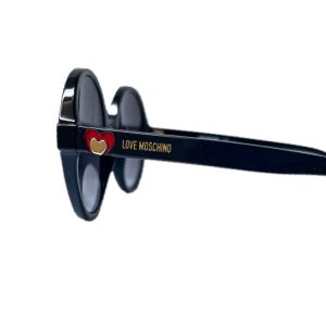 Love Moschino | משקפי שמש מסגרת עגולה בצבע שחור לאב מוסקינו