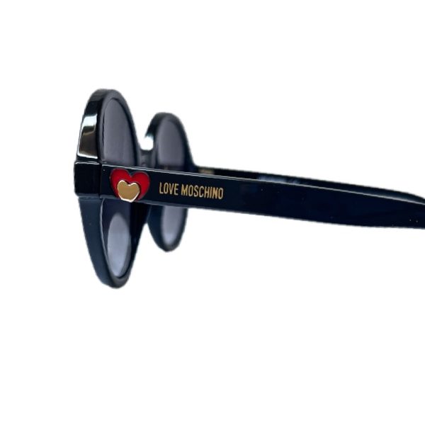 Love Moschino | משקפי שמש מסגרת עגולה בצבע שחור לאב מוסקינו