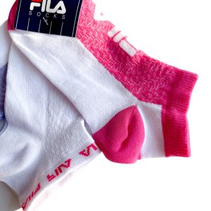 Fila | מארז 3 זוגות גרביים קצרות צבעוניות פילה