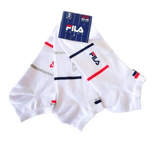 Fila | מארז 3 זוגות גרביים קצרות לוגו פילה