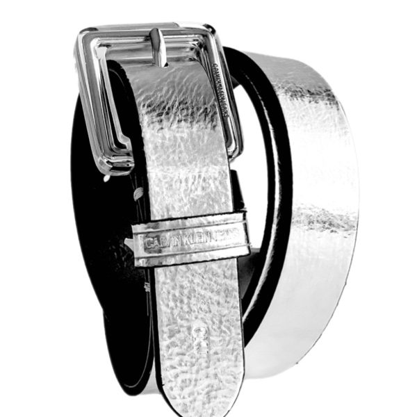 Calvin Klein | חגורה כסופה קלווין קליין
