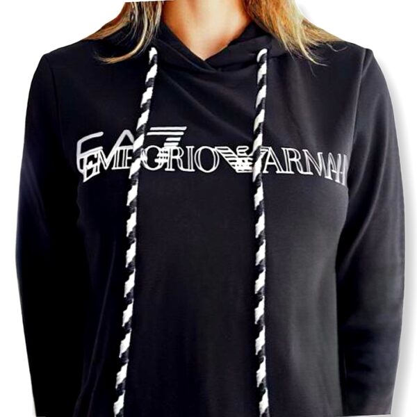 Emporio Armani | חליפת טרנינג בהדפס לוגו שחור אימפוריו ארמני