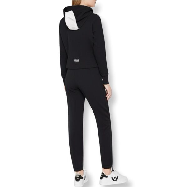 Emporio Armani | חליפת טרנינג בהדפס לוגו שחור אימפוריו ארמני