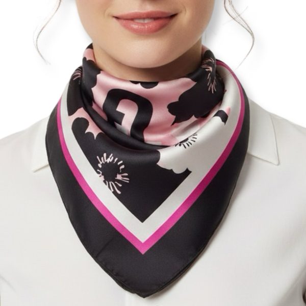 Furla | צעיף משי לוגו פרחוני פורלה