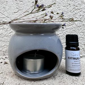 Diffuser-מבער קלאסיק אפור מחורר