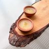 Citronella- זוג נרות ציטרונלה דוחה יתושים כלי חרס