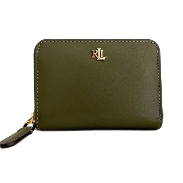 Ralph Lauren | ארנק עור קטן זית ראלף לורן