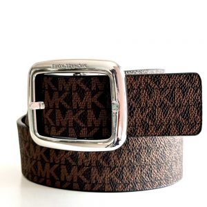 Michael Kors | חגורה דו צדדית חום/שחור לוגו מייקל קורס